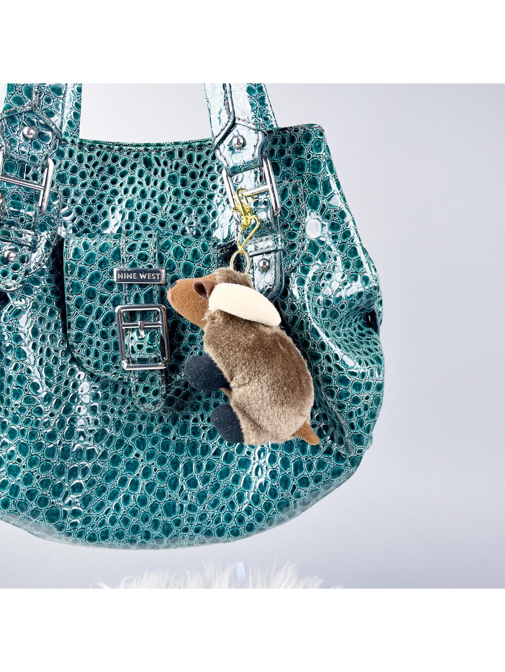 Plush Bag Charm | Upcycled Ram Toy Keychain